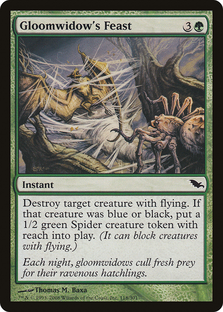 Gloomwidow's Feast (SHM-118)  Foil - Shadowmoor
