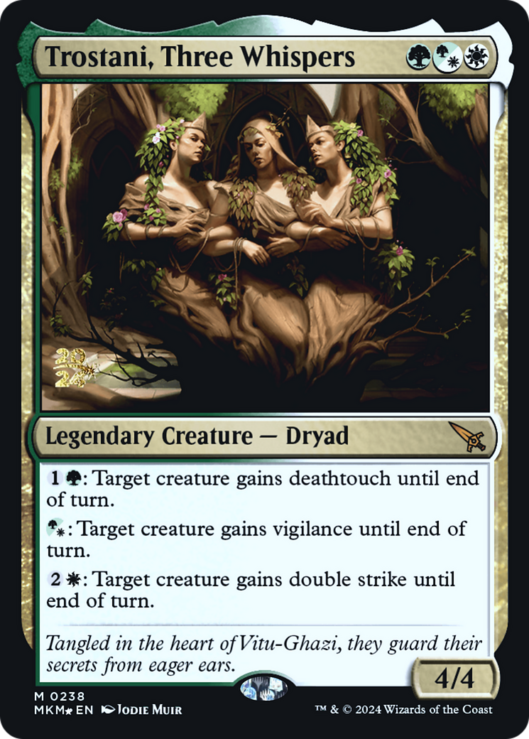 Trostani, Three Whispers (PRE-238)  Foil - Murders at Karlov Manor Promos