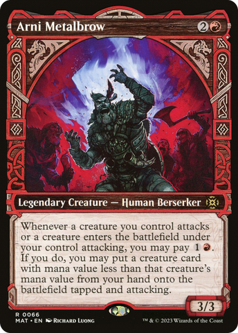 Arni Metalbrow (Showcase) (MAT-066)  Foil - March of the Machine: The Aftermath: (Showcase)