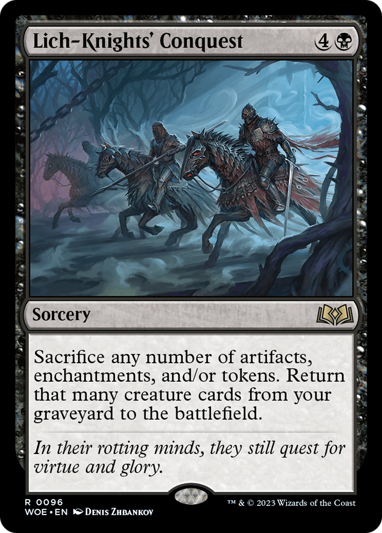 Lich-Knights' Conquest (WOE-096)  Foil - Wilds of Eldraine