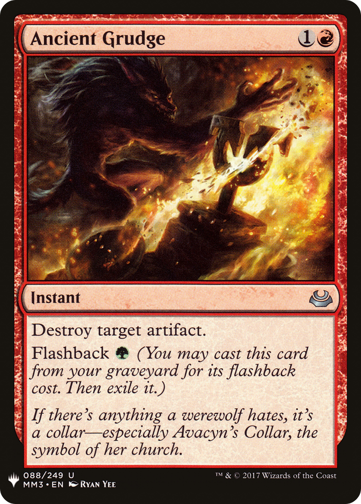 Ancient Grudge (LIST-MM3-88)  - The List