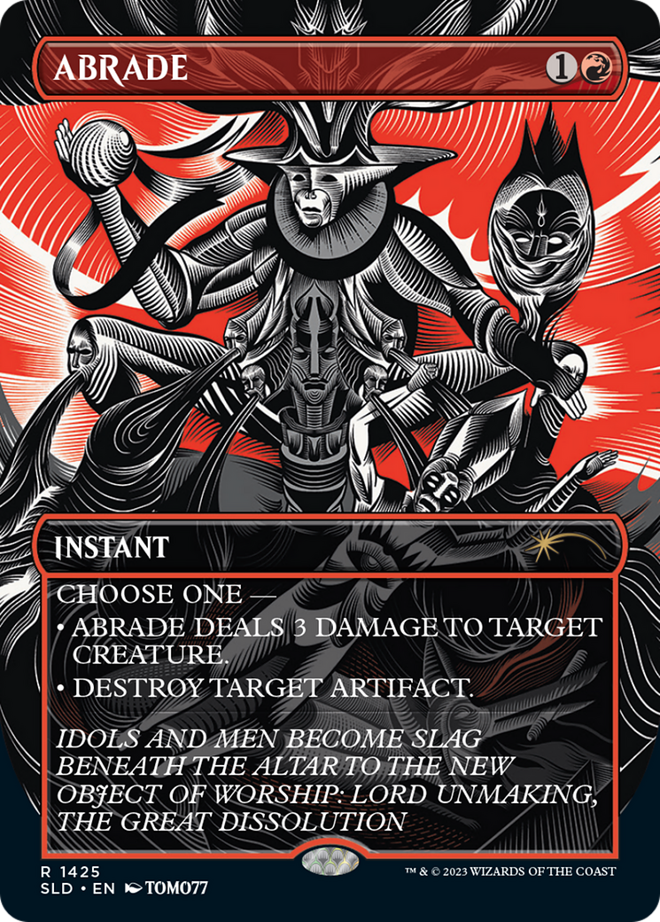 Abrade (SLD-1425)  Foil - Secret Lair Drop (Borderless)