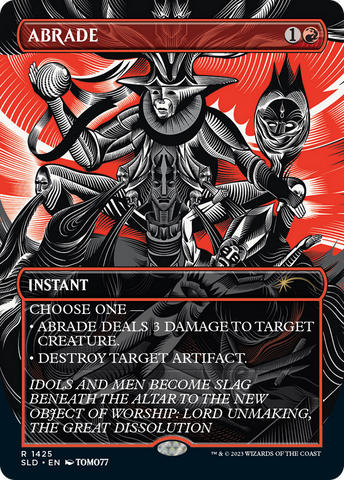 Abrade (SLD-1425)  - Secret Lair Drop (Borderless)