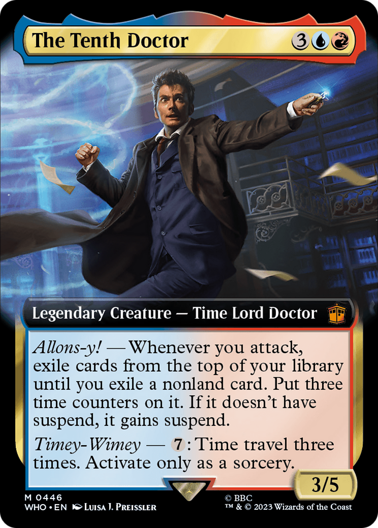The Tenth Doctor (Extended Art) (WHO-446)  Foil - Doctor Who: (Extended Art)