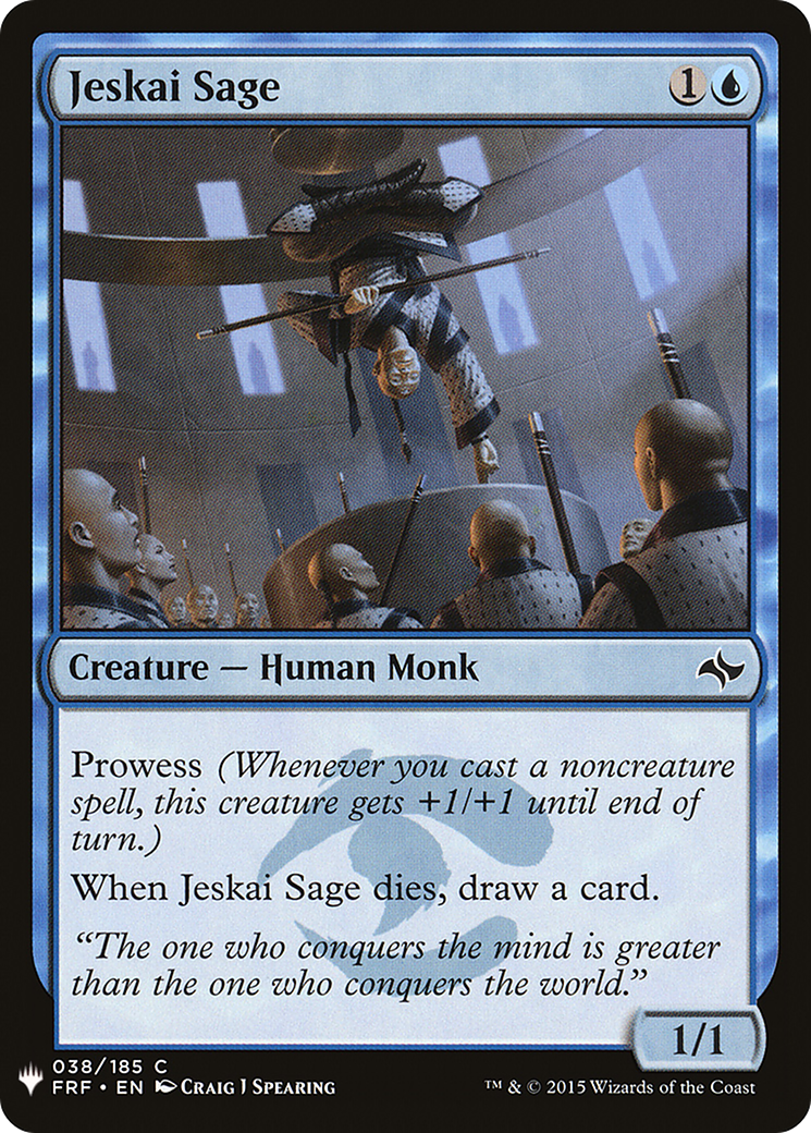 Jeskai Sage (LIST-038)  - The List