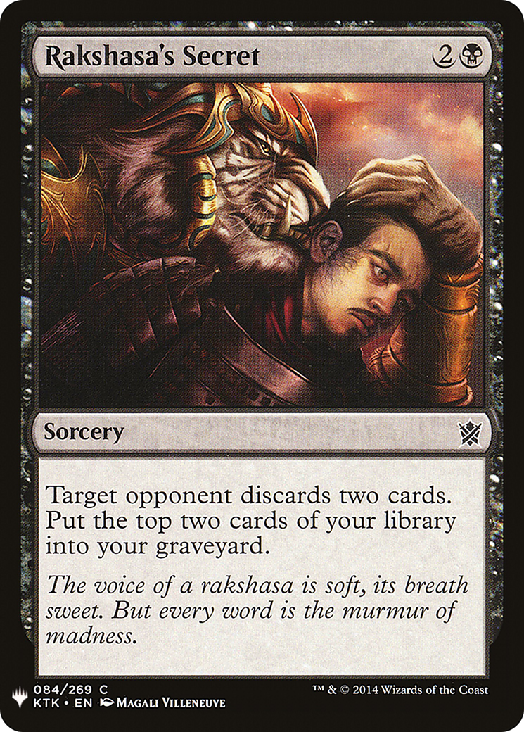 Rakshasa's Secret (LIST-KTK-84)  - The List