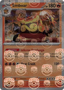 Emboar (Master Ball Pattern) 013/086  - Holofoil SV White Flare - Rare