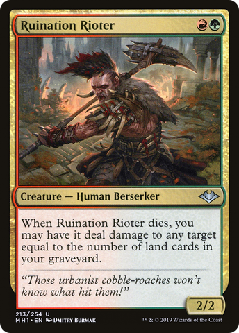 Ruination Rioter (MH1-213)  - Modern Horizons