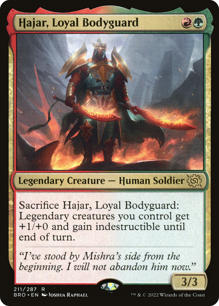Hajar, Loyal Bodyguard (BRO-211)  - The Brothers' War