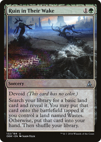 Ruin in Their Wake (OGW-122)  Foil - Oath of the Gatewatch: (devoid)