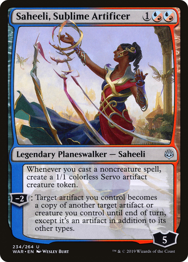 Saheeli, Sublime Artificer (WAR-234)  Foil - War of the Spark