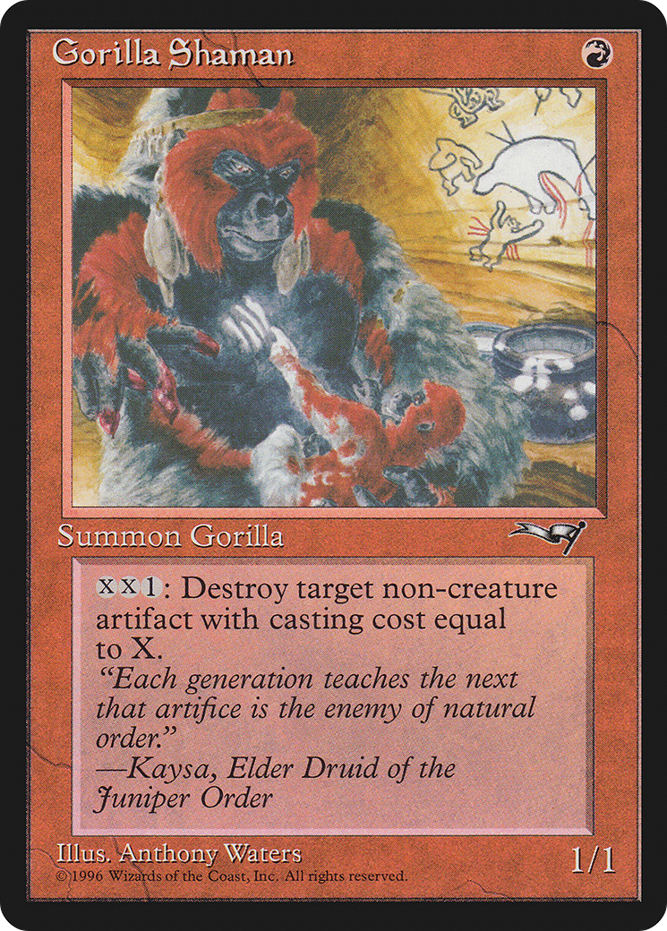 Gorilla Shaman (Holding Baby) (ALL-107)  - Alliances