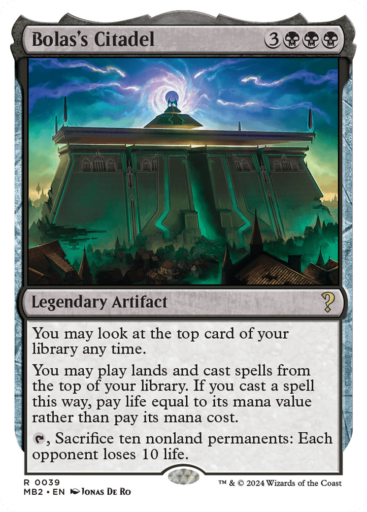 Bolas's Citadel (White Border) (MB2-039)  - Mystery Booster 2