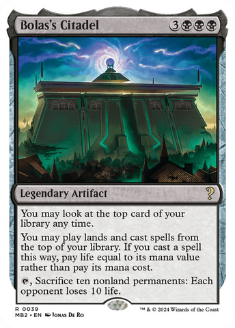 Bolas's Citadel (White Border) (MB2-039)  - Mystery Booster 2