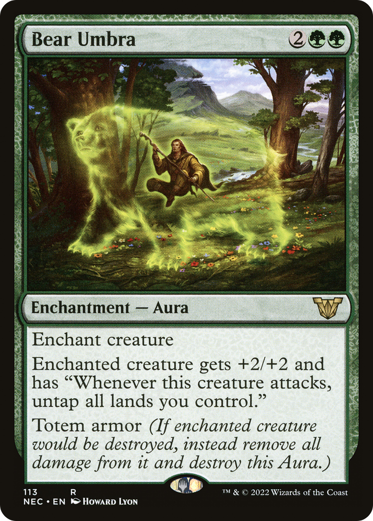 Bear Umbra (NEC-113)  - Neon Dynasty Commander