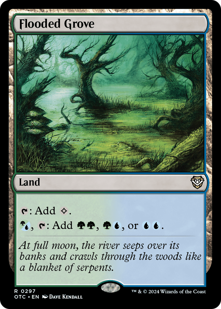 Flooded Grove (OTC-297)  - Outlaws of Thunder Junction Commander