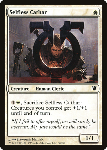 Selfless Cathar (ISD-030)  Foil - Innistrad