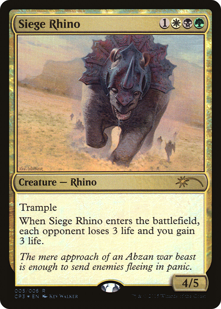 Siege Rhino (UMP-005)  Foil - Magic Origins Clash Pack