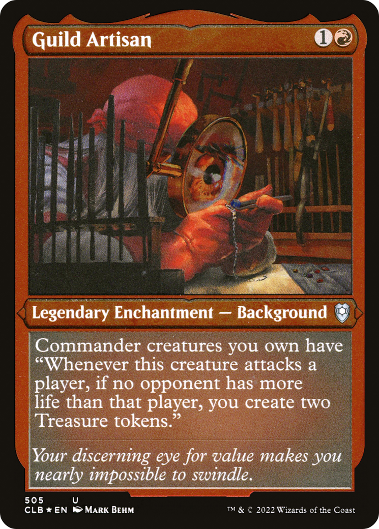 Guild Artisan (CLB-505)  Etched Foil - Commander Legends: Battle for Baldur's Gate