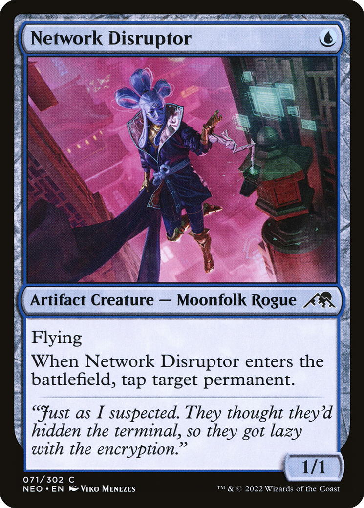 Network Disruptor (NEO-071)  Foil - Kamigawa: Neon Dynasty