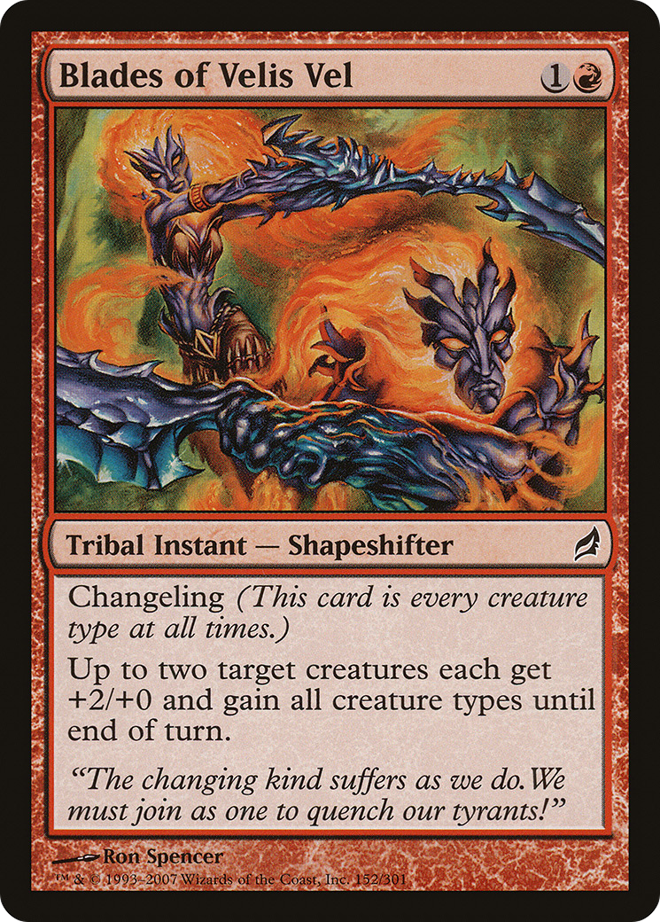 Blades of Velis Vel (LRW-152) - Lorwyn Foil