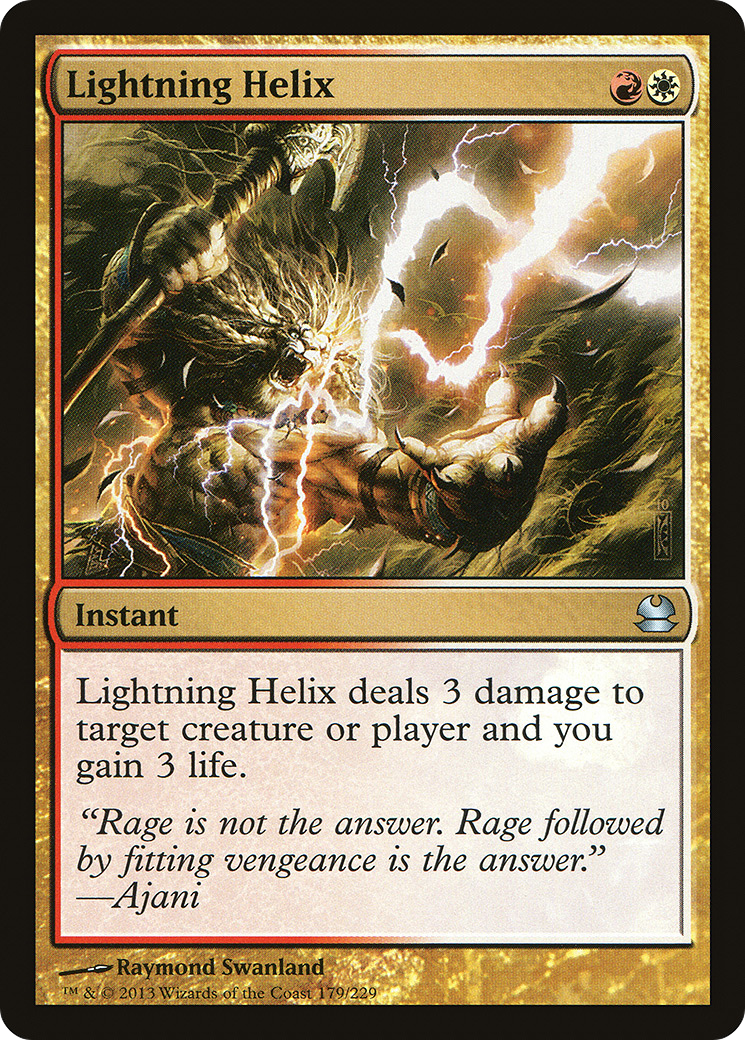Lightning Helix (MMA-179)  Foil - Modern Masters