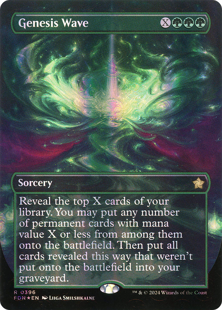 Genesis Wave (Borderless) (Mana Foil) (FDN-396)  Foil - Foundations