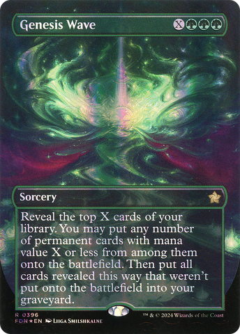 Genesis Wave (Borderless) (Mana Foil) (FDN-396)  Foil - Foundations