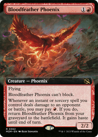 Bloodfeather Phoenix (Extended Art) (MOM-362)  Foil - March of the Machine: (Extended Art)