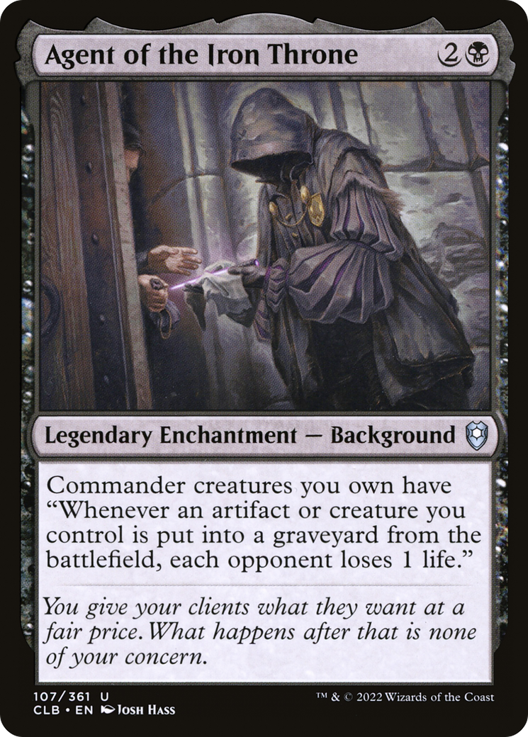 Agent of the Iron Throne (CLB-107)  Foil - Commander Legends: Battle for Baldur's Gate
