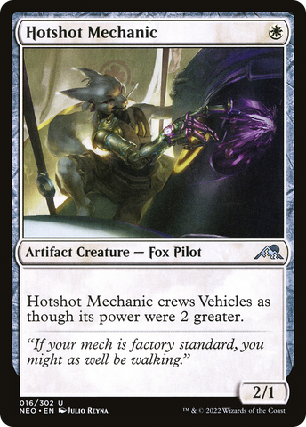 Hotshot Mechanic (NEO-016)  - Kamigawa: Neon Dynasty