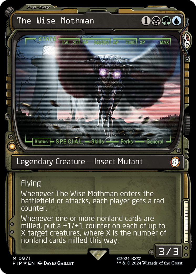 The Wise Mothman (Showcase) (Surge Foil) (PIP-871)  Foil - Fallout: (Showcase)