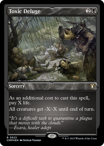 Toxic Deluge (CMM-523)  Etched Foil - Commander Masters