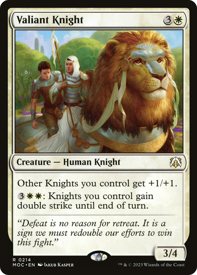 Valiant Knight (MOC-214)  - March of the Machine Commander