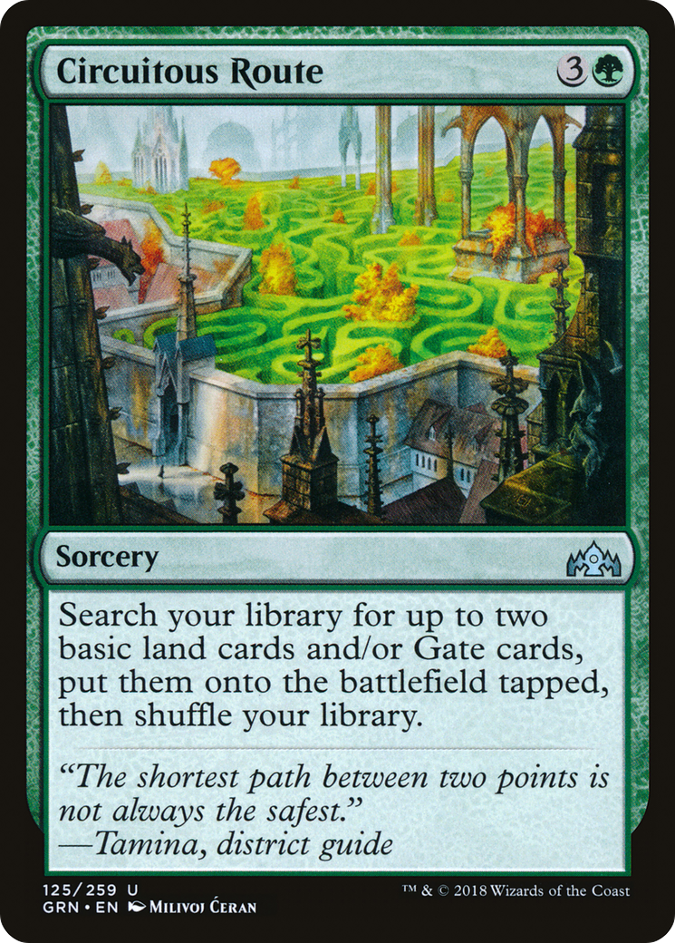 Circuitous Route (GRN-125)  Foil - Guilds of Ravnica