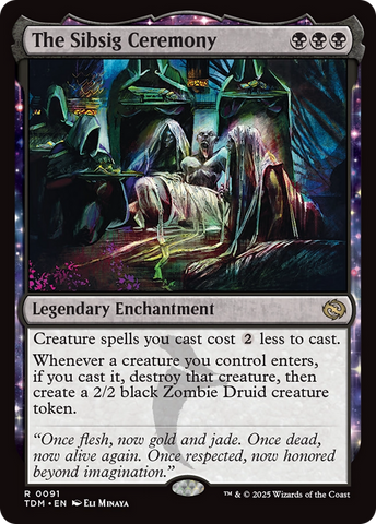 The Sibsig Ceremony (TDM-091)  Foil - Tarkir: Dragonstorm: (enchantment)