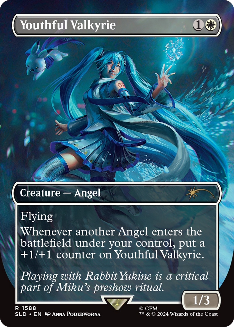 Youthful Valkyrie (SLD-1588)  - Secret Lair Drop (Borderless)