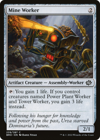 Mine Worker (BRO-239)  Foil - The Brothers' War