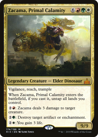 Zacama, Primal Calamity (RIX-174)  Foil - Rivals of Ixalan