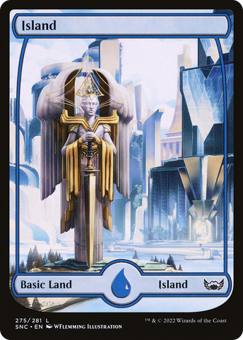 Island (275) (SNC-275)  Foil - Streets of New Capenna: (Full Art)