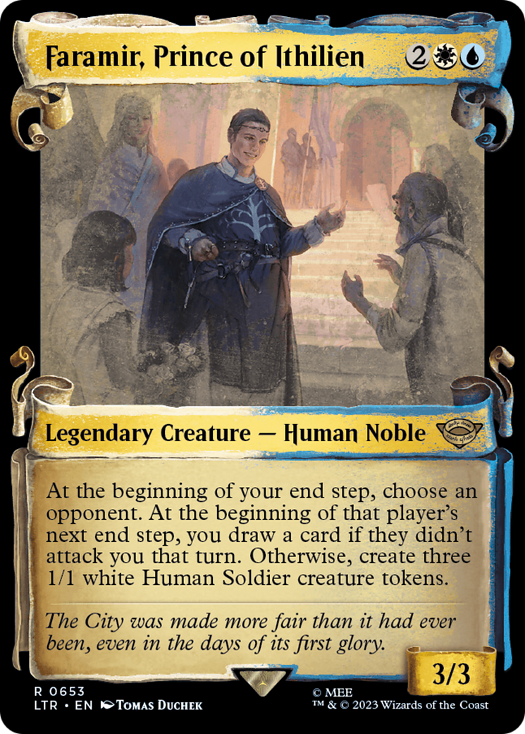 Faramir, Prince of Ithilien (Showcase Scrolls) (LTR-653)  Foil - The Lord of the Rings: Tales of Middle-earth: (Showcase)