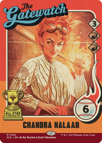 Chandra Nalaar (1456) (SLD-1456)  Foil - Secret Lair Drop: (Full Art) (Borderless)