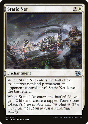Static Net (BRO-027)  Foil - The Brothers' War