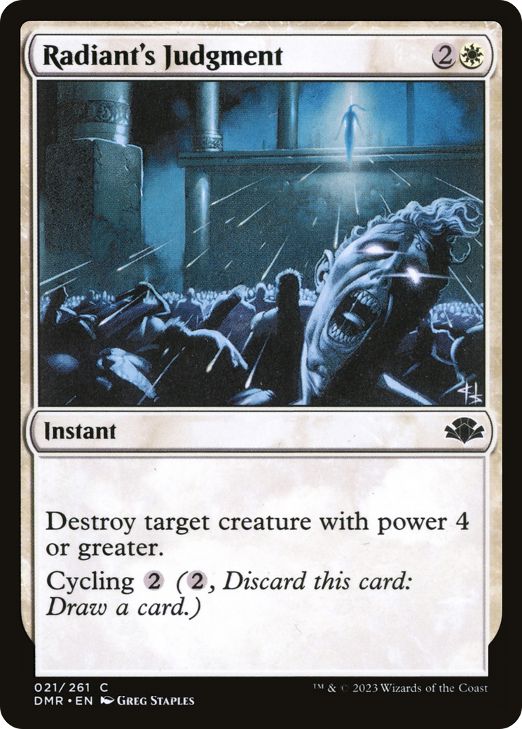 Radiant's Judgment (DMR-021)  Foil - Dominaria Remastered