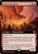 Pyreswipe Hawk (Extended Art) (BLC-060)  - Bloomburrow Commander: (Extended Art)