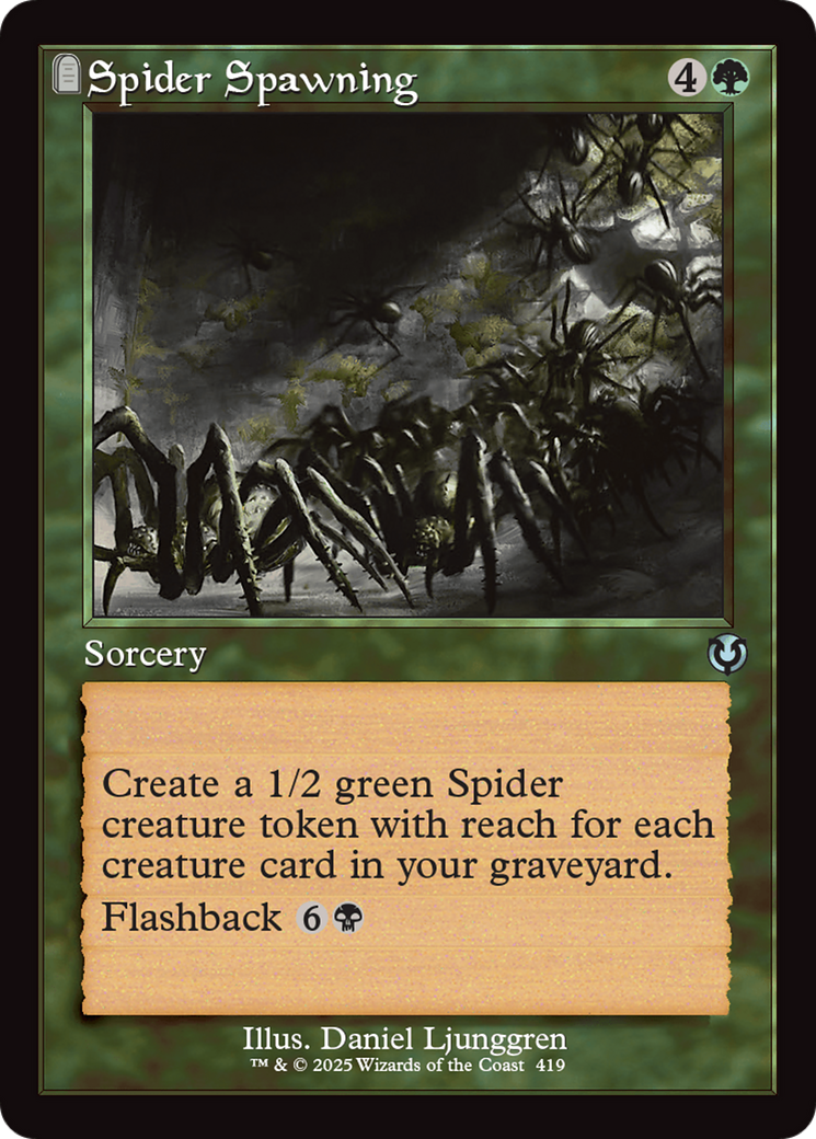 Spider Spawning (Retro Frame) (INR-419) - Innistrad Remastered: (tombstone) Foil