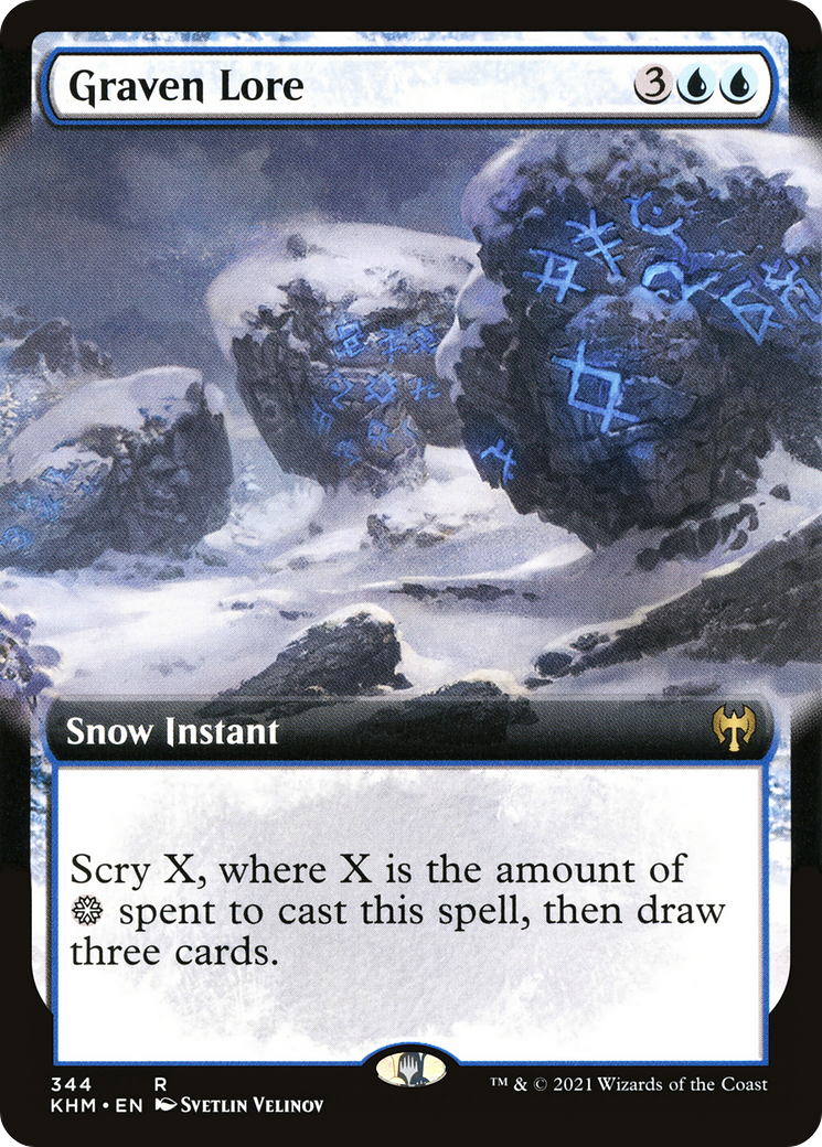 Graven Lore (Extended Art) (KHM-344)  - Kaldheim