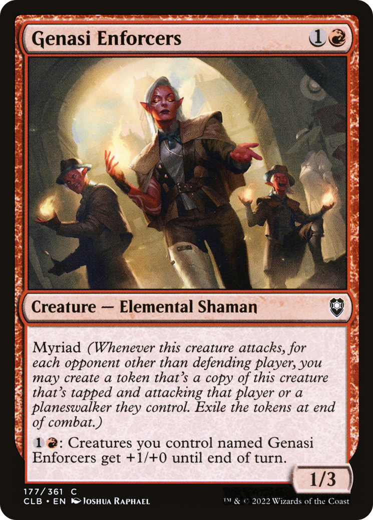 Genasi Enforcers (CLB-177)  Foil - Commander Legends: Battle for Baldur's Gate