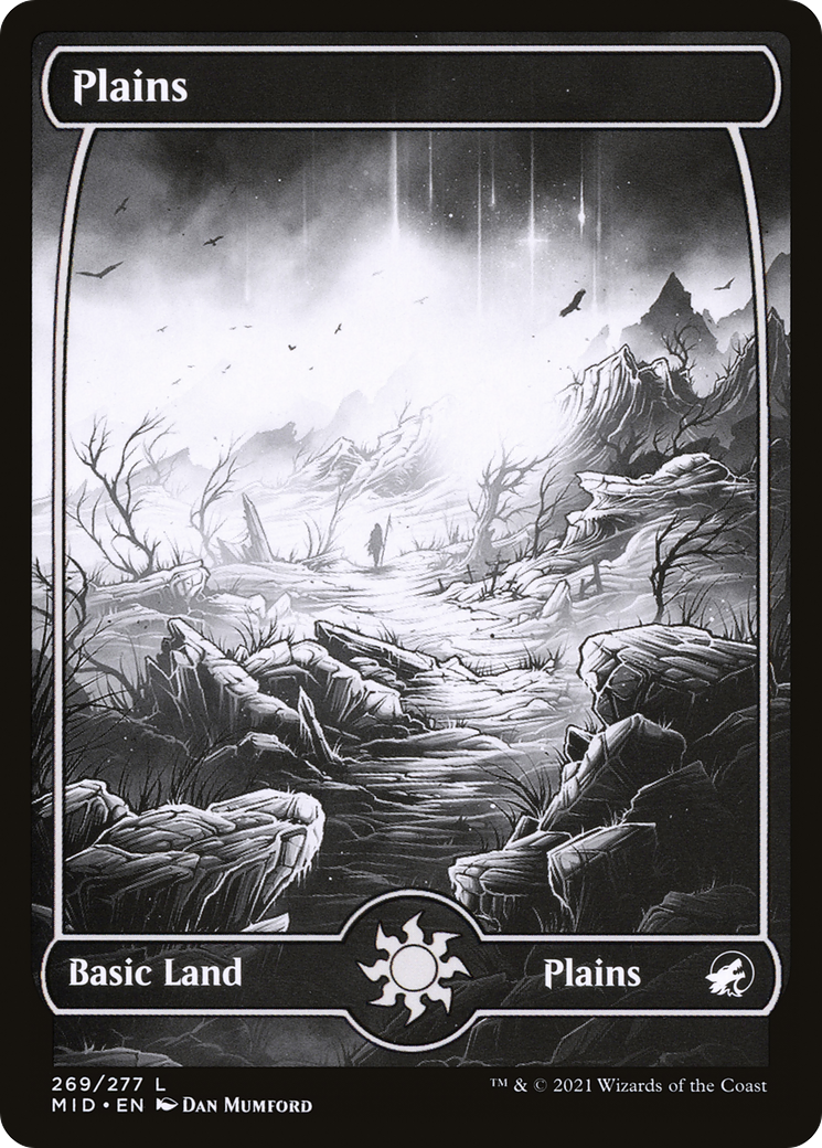 Plains (269) (MID-269) - Innistrad: Midnight Hunt: (Full Art, Showcase)