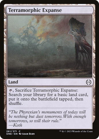 Terramorphic Expanse (ONE-261)  Foil - Phyrexia: All Will Be One